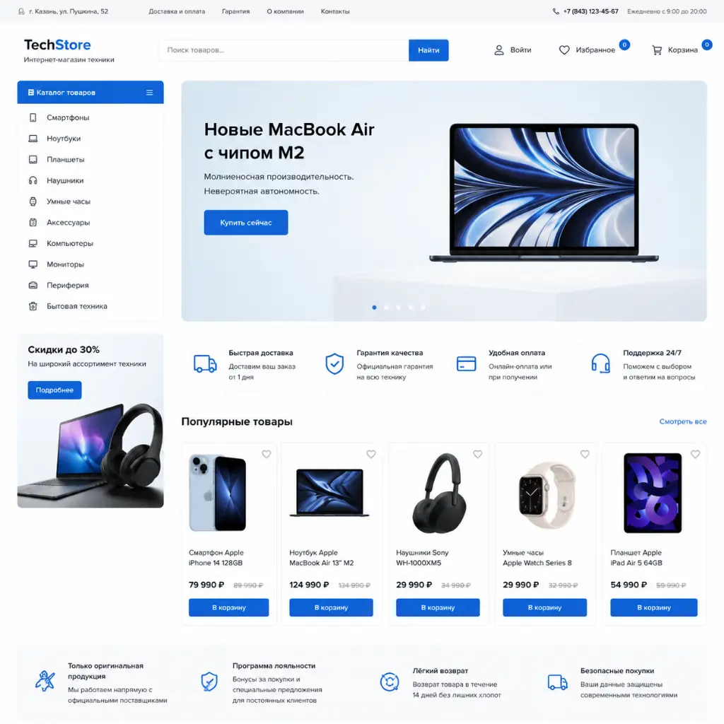 Создание интернет-магазина